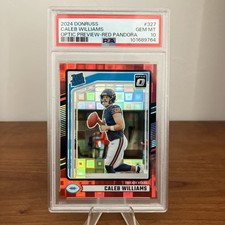 2024 Panini Donruss - Rated Rookie Caleb Williams #327 Optic Red Pandora (RC)