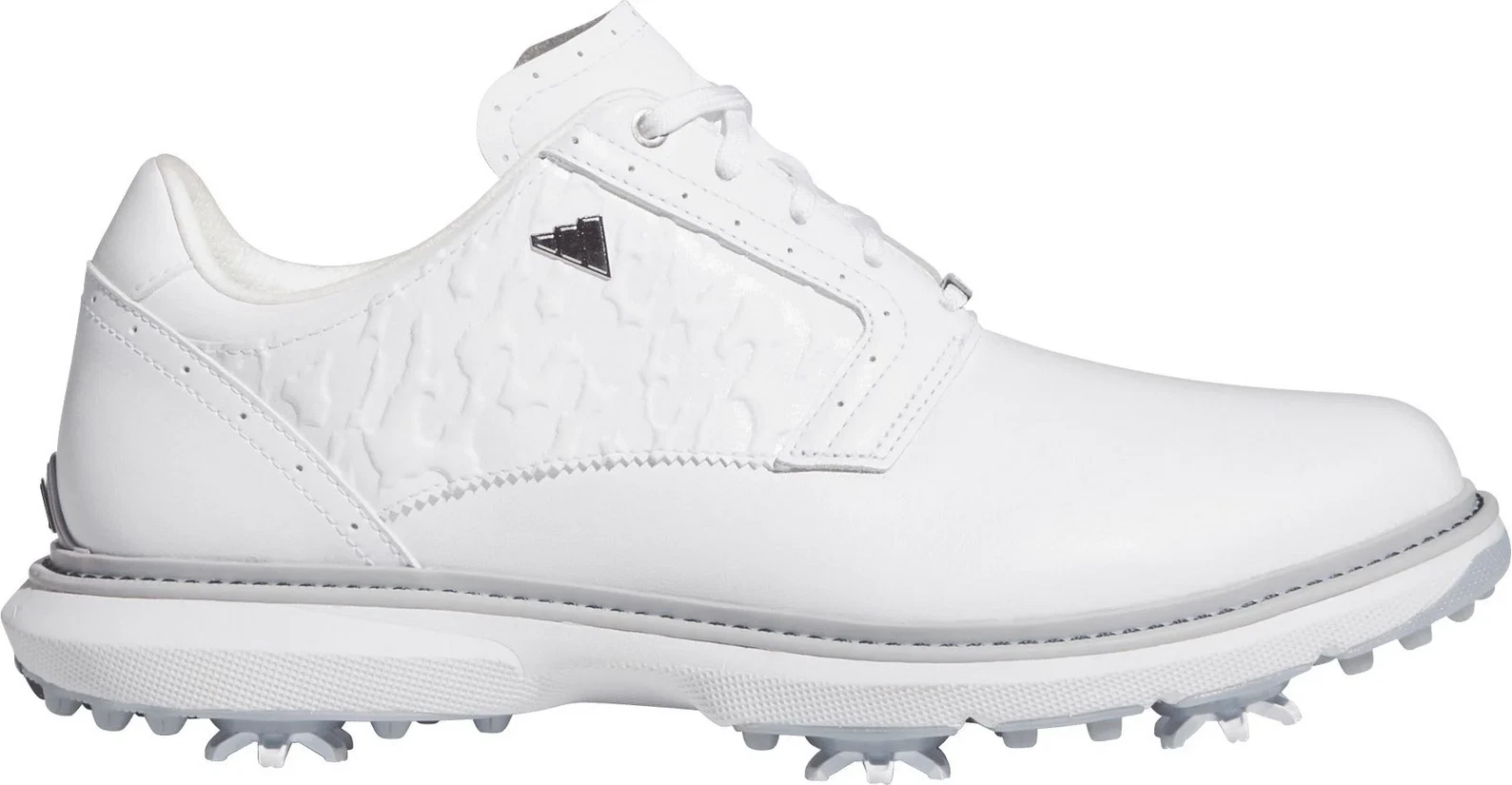 New adidas MC70 SPK Golf Shoes-Cloud White/Silver Metallic/Halo Silver JQ3465