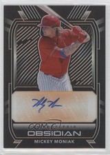2021 Panini Chronicles Obsidian Electric Etch Orange /60 Mickey Moniak Auto 3nn