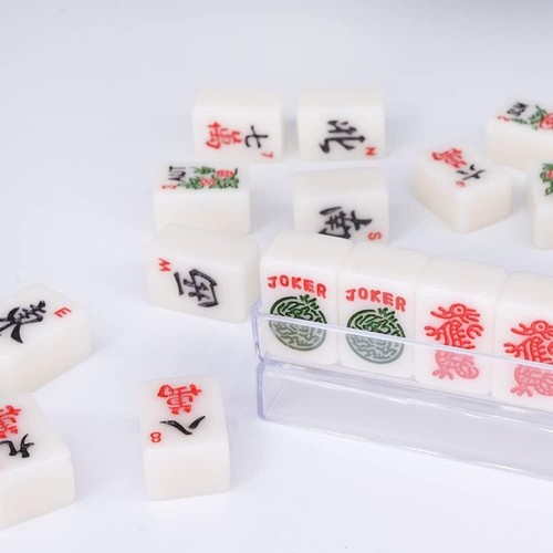 Complete Travel Mahjong Game Set - 166 Melamine Tiles with Fun Instructions - Picture 10 of 10
