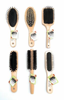 Haarbürste Holzbürste Rundbürste Massagebürste Haar Bürste Haarkamm Fönbürste