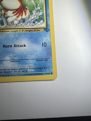 Goldeen 53/64 1a Edición - Común - Jungla - - Vendedor de EE. UU. - Pokémon - Imagen 5 de 10