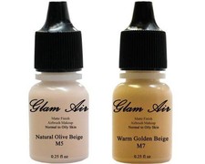 Airbrush Makeup Foundation Matte M5 Natural Olive Beige and M7 Warm Golden Beige