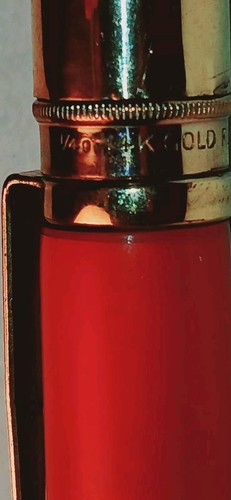 LARGE "WEBSTER * ...Gold Filled..." Burnt Orange/Gold Trim Mech Pencil - Picture 10 of 24