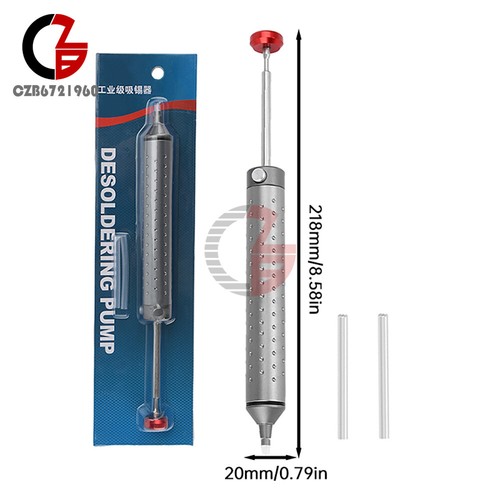 Bomba desoldadora de aluminio Succión Soldadura Ventosa Eliminación Vacío Soldadura Hierro Herramienta - Imagen 24 de 26