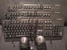 Lenovo Keyboard KU-0225 Mouse Lot