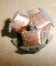 AURORA AFX Mean Green ARMATURE Copper wires with Gray tips 6.0 OHM used 1-4