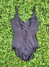 Vintage 1980s Classic Black One-Piece Swimsuit