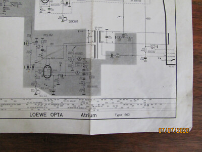 Original Schaltplan wiring diagram Loewe Opta Atrium Typ 663 - Ausgabe 1