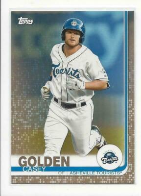 CASEY GOLDEN  TOURISTS  2019 TOPPS PRO DEBUT #133 - GOLD #ed 23/50
