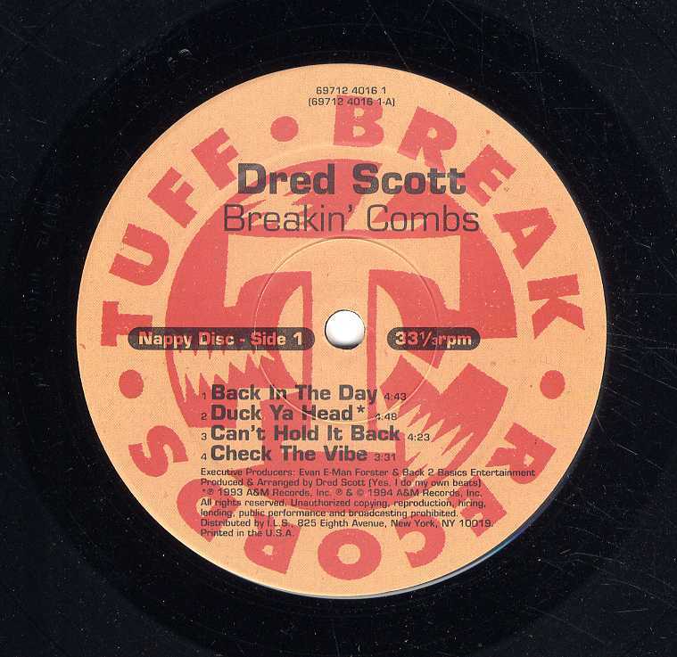 Dred Scott - Breakin' Combs '94 2xLP US ORG (sticker sleeve