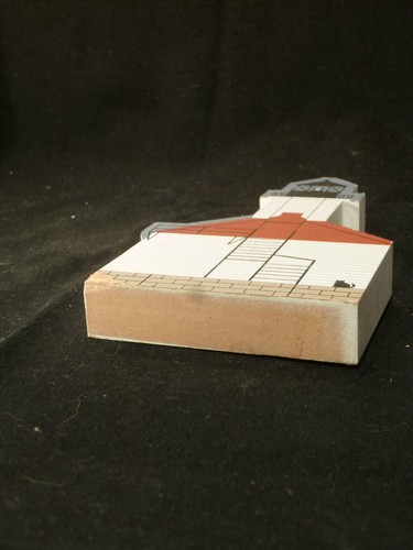 Vintage Wood Lighthouse Model St JOSEPH Lake MICHIGAN FOLK ART primitive stamp - Picture 7 of 7