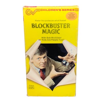 Blockbuster Magic with Bob McAllister, Children's Series, VHS Tape ...