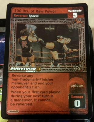 500 lbs. of Raw Power - WWE Raw Deal - Big Show Reversal Card FOIL!