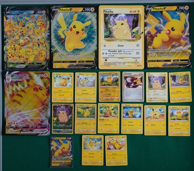 Pikachu Pokemon Jumbo Oversized 20x Karten Sammlung Promo Restposten Konvolut RAR