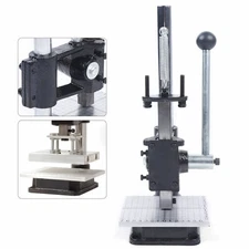 Manual DIY Leather Hole Puncher Hand Punching Machine Press Punch Tools US