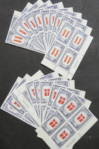 EDW1949SELL : USA 1943 Scott #909-21. 10 Complete sets of Plate Blocks. VF, MNH - Picture 6 of 8