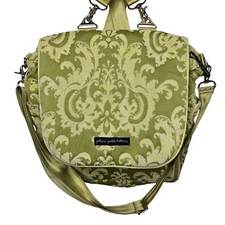 Petunia Pickle Bottom Diaper Bag Lime Green Convertible Near Mint Condition