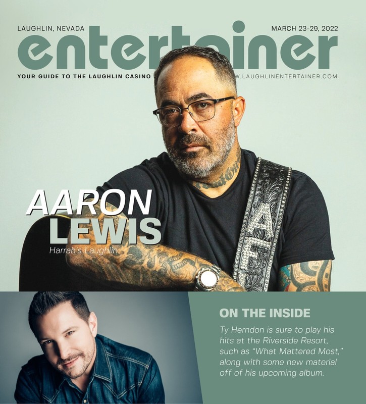 AARON LEWIS & TY HERNDON ON COVER OF RARE MAGAZINE!!!  OOP!!