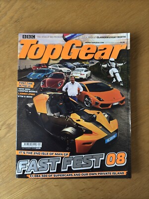 Top Gear Magazine Issue 182, September 2008, Lambo LP560 Mini Cooper Works X-Bow