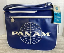 PAN AM "Messenger Reloaded" Bag, Original Certified Vintage Style, Pan Am Blue