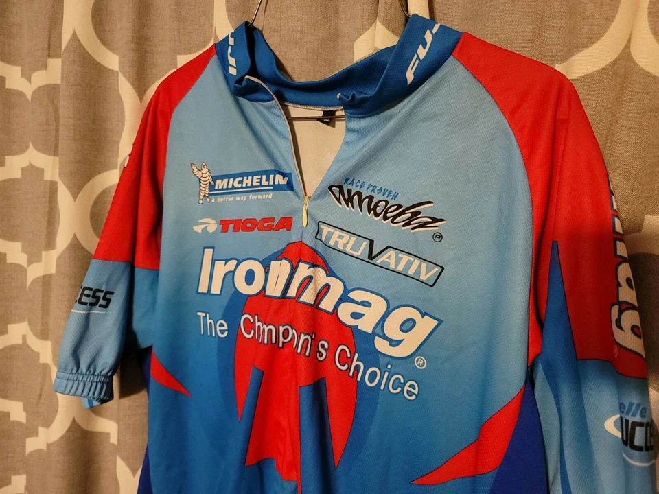 Мужская футболка Michelin Tioga Ironmag Champion TruVativ велосипед велосипед XXLarge - Изображение 2 из 3
