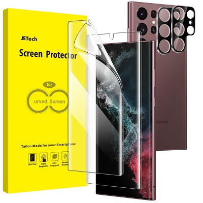 Screen Protector for Samsung Galaxy S22 Ultra 5G with Camera Lens Protector