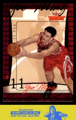 2004-05 Fleer Throwbacks Yao Ming card #51 Houston Rockets | eBay