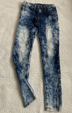 Joes JJ Jeans Girls 10 Blue Skinny Faded Adjustable Waist Denim Youth
