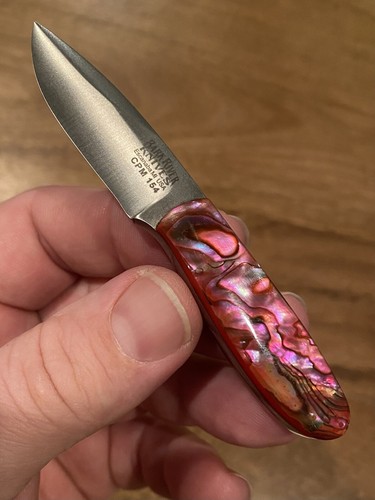 NEW Bark River Knives EPK Discontinued Paua Shell Handle No Pins CPM 154 Steel - Picture 11 of 12