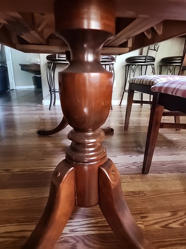 Antique Duncan Mahohany Table 1940 Georgian Style W/ 3 Leaves - Image 3 of 4