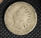 1859 Indian Head Cent Good G Coin, Damaged 998