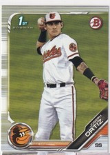 2019 BOWMAN DRAFT 1ST RC JOSEPH ORTIZ BALTIMORE ORIOLES FIRST ROOKIE S2480