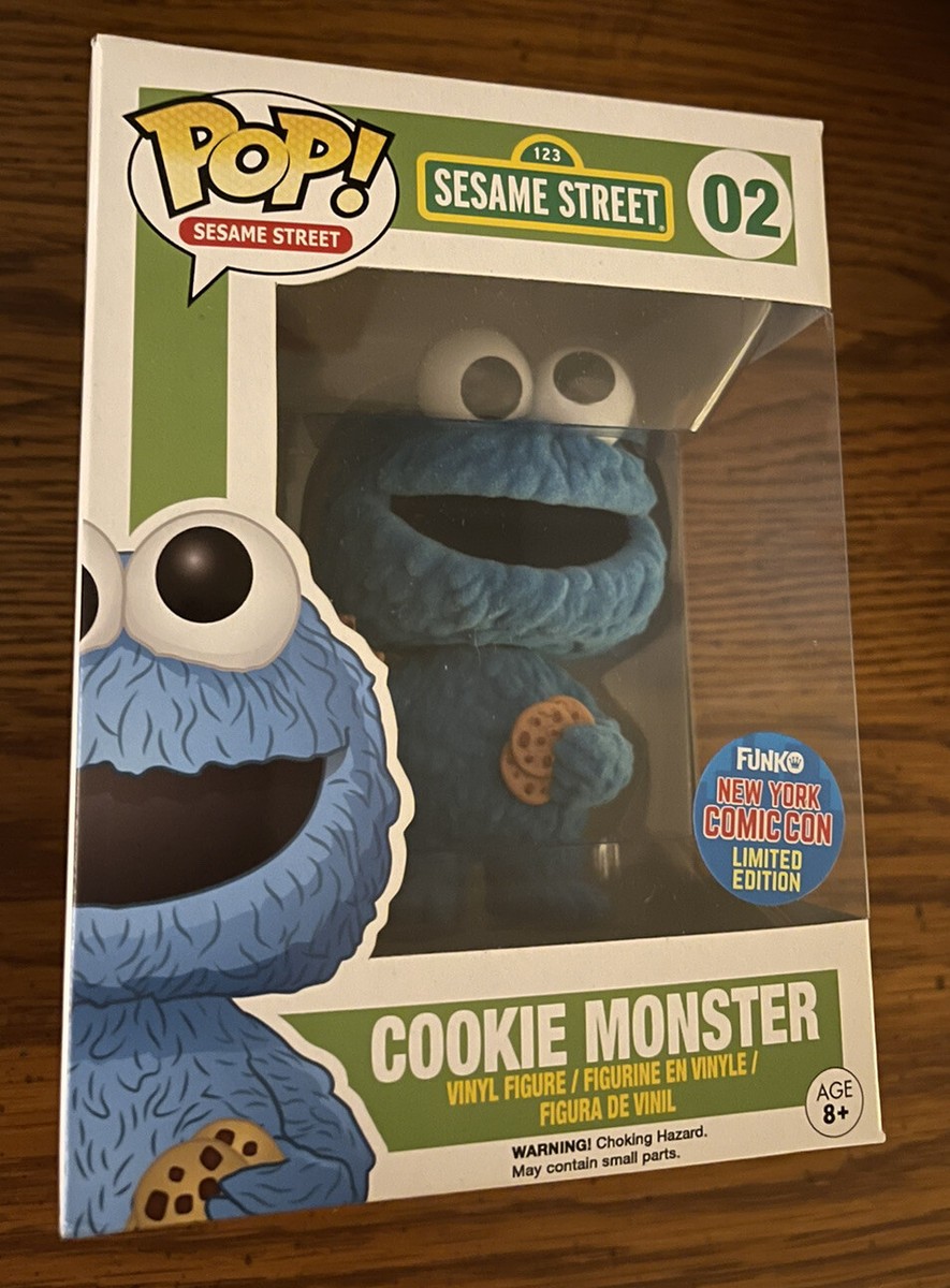 Funko Pop! Sesame Street COOKIE MONSTER #02 NYCC Flocked