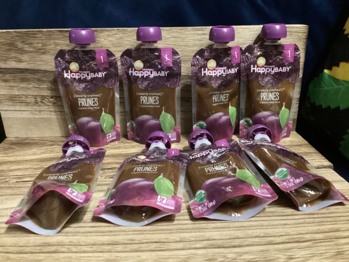 8)Happy Baby Organic Clearly Crafted Prunes oz *exp jan 2024
