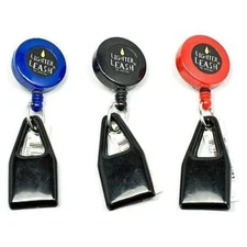 3X LIGHTER LEASH Premium Original retractable Assorted Plain Color W/ Key Clip