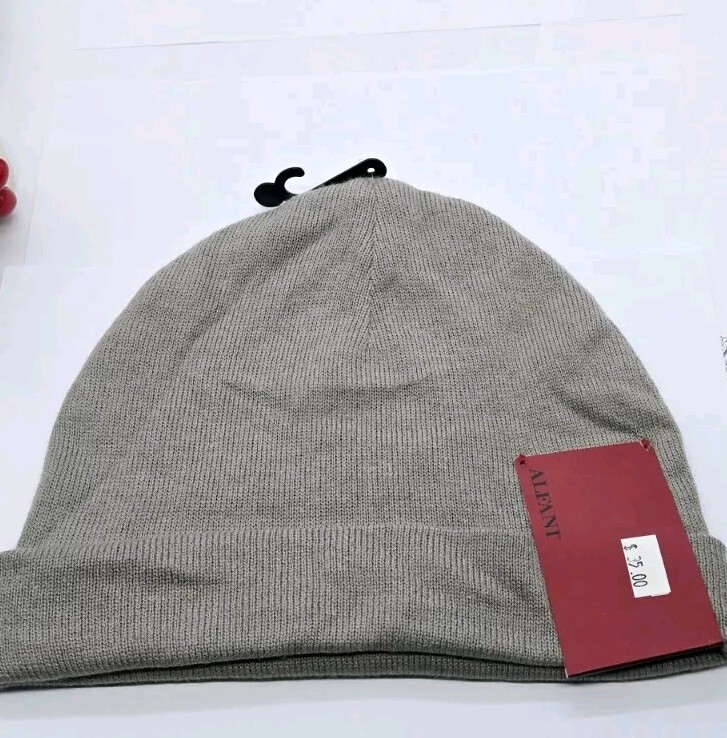 Alfani Mens Neutral Skull Cap Beanie One Size NWT $35