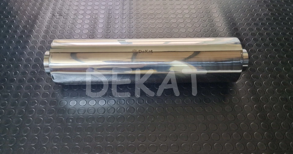 SILENZIATORE AUTO TONDO UNIVERSALE CENTRALE ACCIAIO INOX DIAMETRO Ø 70 MM L. 600 - Immagine 2 di 3