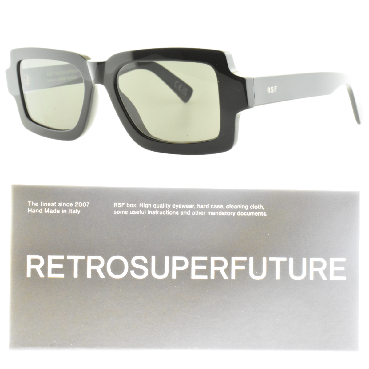 Sunglasses Retrosuperfuture pilastro Black Unisex for sale online
