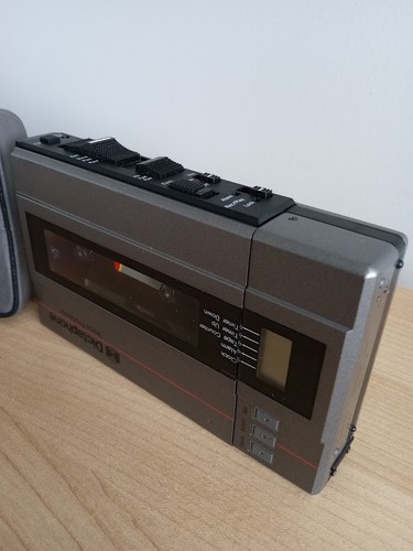 Procesador de voz Dictaphone vintage modelo 2253 26418, para piezas, tiene estuche, auricular - Imagen 3 de 14