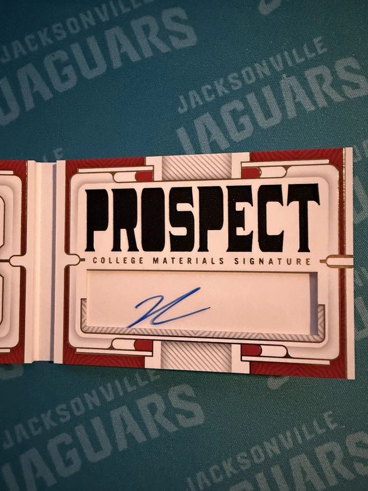 Folleto de firma universitaria de National Treasures 2023/99 parche automático de Jalen Carter Foto 4 de 4