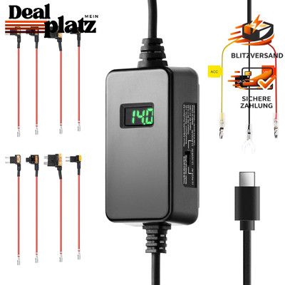 70mai Dashcam Hardwire Kit UP06 mit Niederspannungsschutz, 24h Parkmodus
