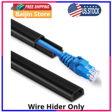 153 Inch Wall Mini Cord Hider On-Wall Cover Cable Concealer for Wire Management
