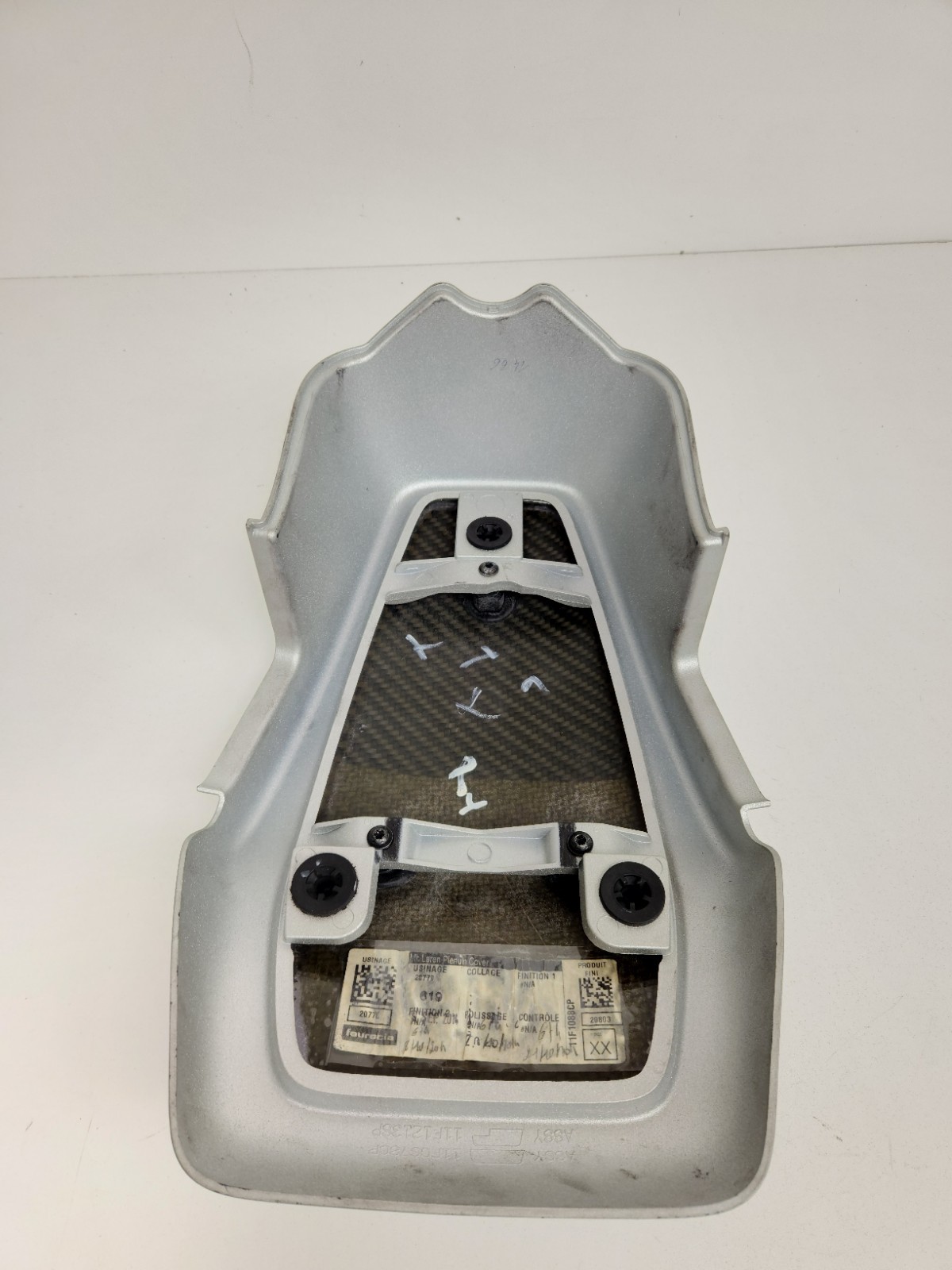 2015-2016 MCLAREN 650S SPIDER CARBON FIBER ENGINE & COOLANT COVER PANEL TRIM OEM