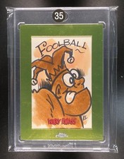 Marketplace image: 35# - Foolball 2014 Topps Chrome Wacky Packages Sketch Card 1/1 Gold