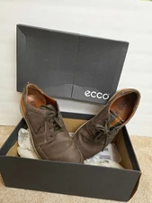 ECCO Iowa Men's Leather Lace Up Comfort Casual Men’s Shoes Sz EU 44 US 13 Gray