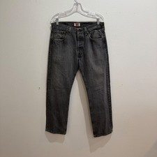 vintage Levis 501 Original Straight Leg Denim Jeans Mens 33x30 Button Fly Cotton