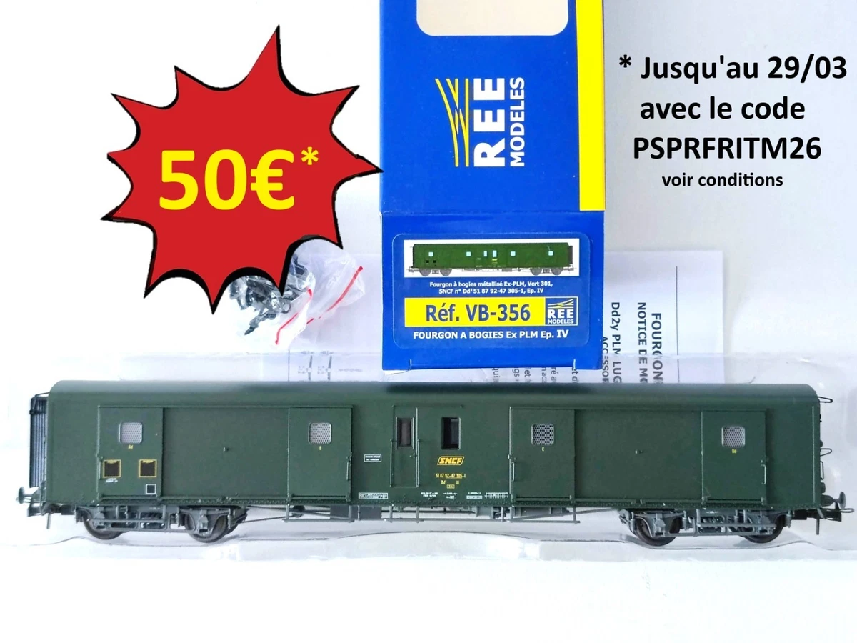 LILIPUT Ref 28574 HO - Voiture Bastille Mixte Fourgon/2ème Classe De La Sncf Liliput En Id4038