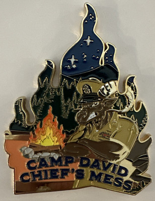 Presidential Retreat Camp David CHIEF'S MESS USN Challenge Coin ~ Mountain Goats