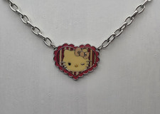 Sanrio Hello Kitty Winking Scalloped Heart Choker Necklace, 2011